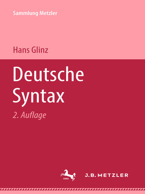 cover image of Deutsche Syntax